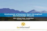 Involvement of business users in validation & review process of knowledge intensive services
