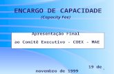Comitê Tecnico Coex Mae - Capacity Fee