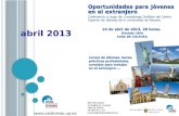 Oportunidades para jóvenes abril de 2013