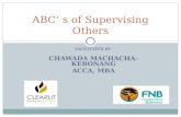 Abc's of supervising others