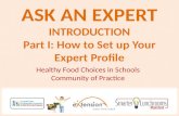 Ask an Expert: Set Up Profile