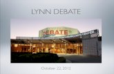 Lynn Debate Presentation