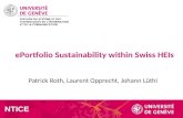 ePortfolio Sustainability within Swiss Universities