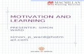 Motivación y aprendizaje. Simon Ward