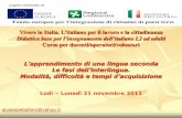 Didattica di base dell'Italiano per stranieri. prof. Ballero
