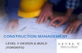 Construction Management - Level V Design & Build