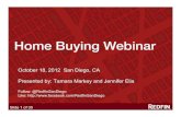 San Diego Home Buying webinar 10.18.2012