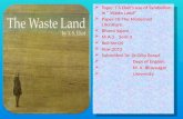 T.S. Eliot's symbolism in waste land (Modern literature)