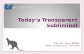 Todays Transparent Subliminal