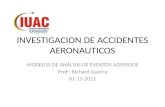 Modelos de investigacion de eventos en aeronautica
