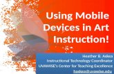 Using mobile devices in art instruction!