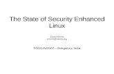 The State of Security Enhanced Linux - FOSS.IN/2007