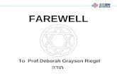 Farewell to professor deborah grayson riegel