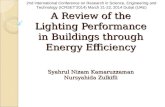 A Review of the Lighting Performance in Buildings through Energy Efficiency
