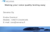 Automated Voice And Audio Quality Test Measurement