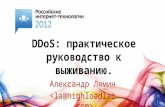 DDоS практическое руководство к выживанию (Александр Лямин)