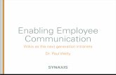 Enabling Employee Communication: Wikis as Next Generation Intranets