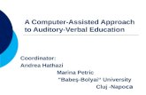 A computer assisted approach to auditory-verbal education