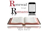 Renewal Thru  Romans 2009
