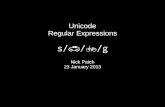 Unicode Regular Expressions