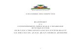 Deces Juge Jean Serge Joseh: Rapport Commission d'Enquete de la Chambre des Deputes