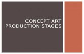 Concept art production stages