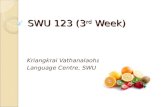 Swu 123 (3rd week)