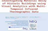 Investigating material decay of historical buildings using visual analytics with multi-temporal infrared thermographic data Urska Demsar, Martin Charlton – National Centre for Geocomputation,
