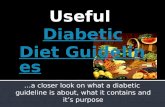 Useful Diabetic Diet Guidelines