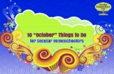 10 Things for Secular Homeschoolers to do in October