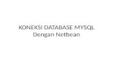 Koneksi database mysql dengan netbean