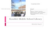 November 2010 Library Report