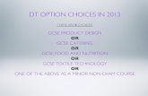 GCSE DT Options Slideshow January 2013
