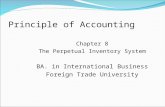 Chapter 8 perpetual inventory system clc