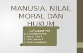 Manusia, nilai, moral dan hukum