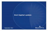 DeA Capital Overview update September 2012