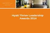 Park Hyatt Goa Resort and Spa - Hyatt Thrive Leadership Awards 2014