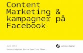 Content Marketing & kampagner på Facebook - Sommer 2014