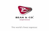 Presentation Bean & Co. espresso