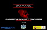 Memoria Primer Encuentro Iberoamericano de Cine y Televisión
