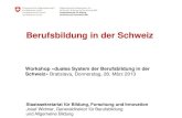Josef Widmer | Duálny systém odborného vzdelávania vo Švajčiarsku - workshop |DE | (2013)