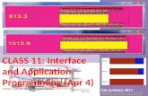 Interface and application programming (apr 4)