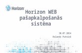Horizon Web pašapkalpošanās sistēma
