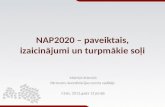 NAP2020 â€“ paveiktais, izaicinjumi un turpmkie so¼i