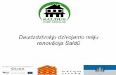 Daudzdzīvokļu māju renovācija Saldū