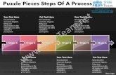 Business power point templates puzzle pieces slide numbers of process sales ppt slides