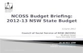 NCOSS Community Sector Budget Briefing 2012