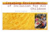 Creating environments of inclusion for all children