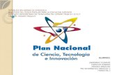 Diapositiva plan nacional de ciencia tecnologia e innovacion
