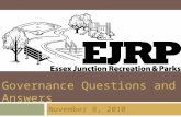 EJRP Governance Q & A